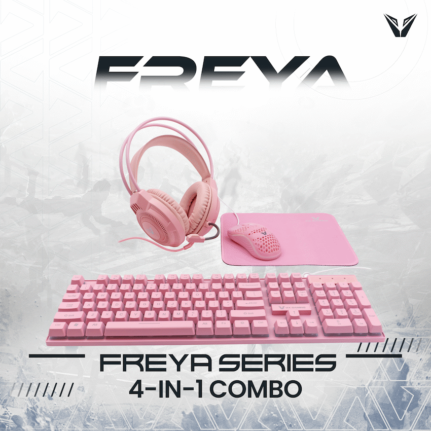 VX Gaming Freya Pink 4 -in-1 Rainbow Combo | VX-233-PK