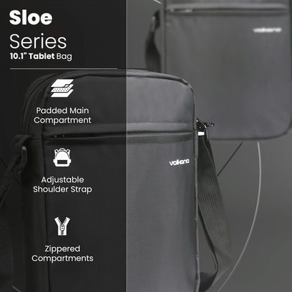 Volkano Tablet Bag Sloe Series 10.1" - Black | VL1021-BK