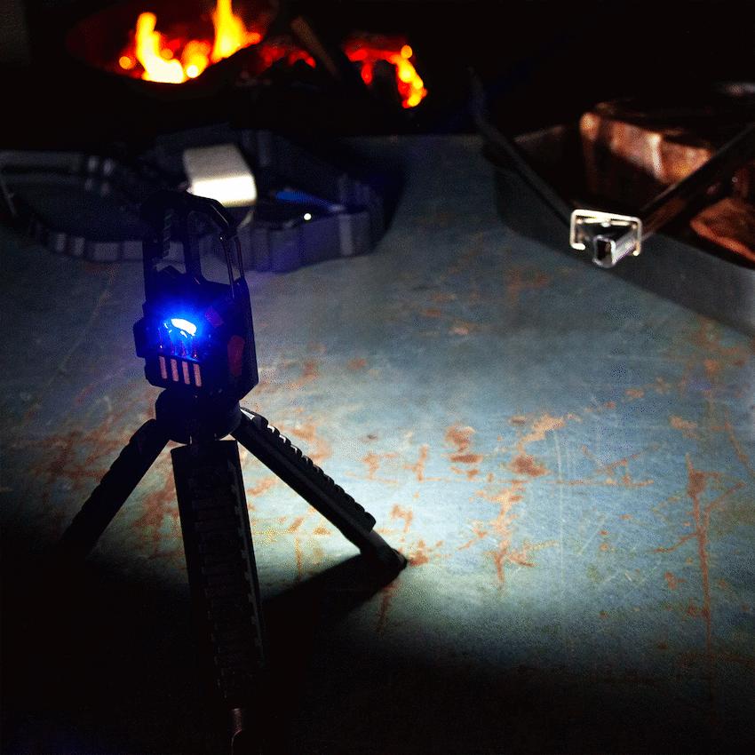 Rugged by Volkano Multi-Function Keychain Light with Tripod | VK-4106-BK