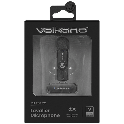 Volkano Maestro Series Lavalier Microphone | VK-30007-BK