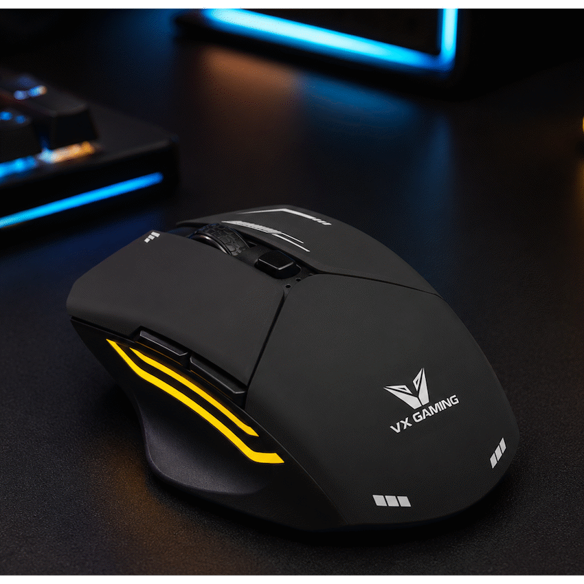 VX Gaming Kratos Series Wireless Rechargeable RGB Gaming Mouse | VX-207-BK
