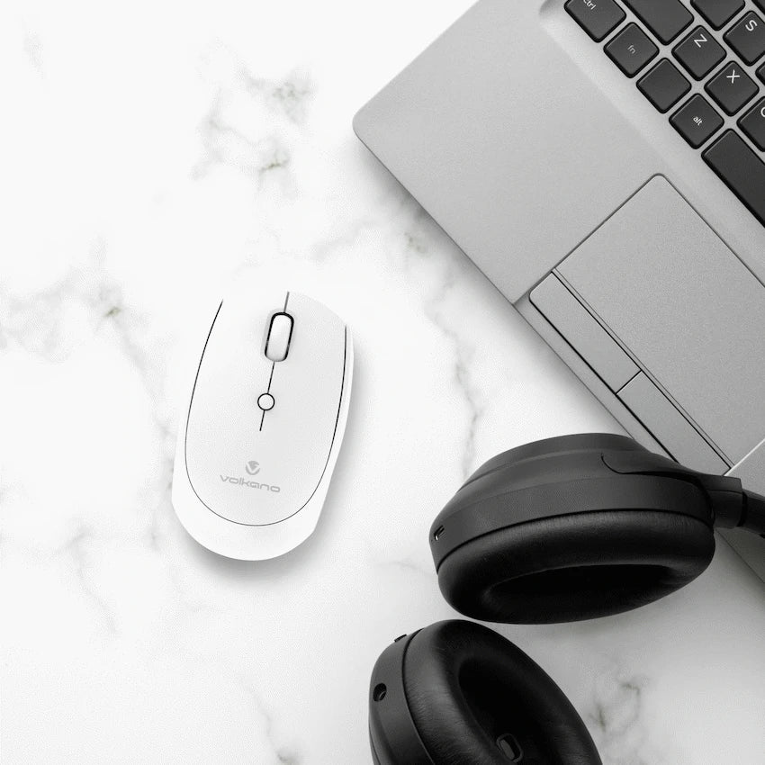 Volkano Talc Wireless Mouse - White | VK-20197-WT