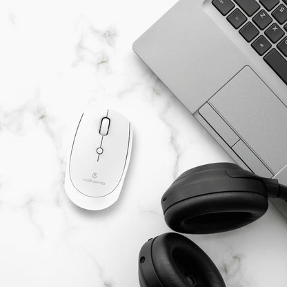Volkano Talc Wireless Mouse - White | VK-20197-WT