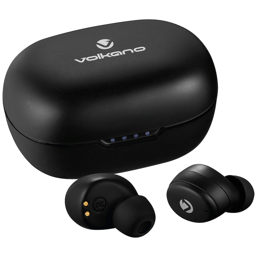 Volkano Sagittarius Series TWS Earphones + Charging Case - Black | VK-1143-BK