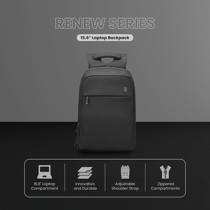 Volkano Renew 15.6" Laptop Backpack - Black | VK-9171-BK