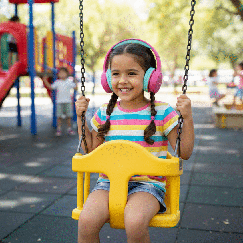 Volkano Kids Atlas Bluetooth Padded Headphones with dB Switch Function | VK-9938-PK