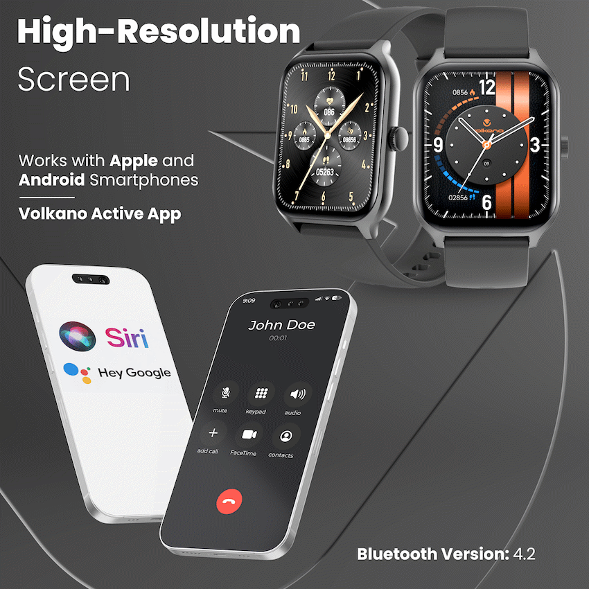 Volkano Life Series Smart Watches - Black | VK-5082-BK[V1]