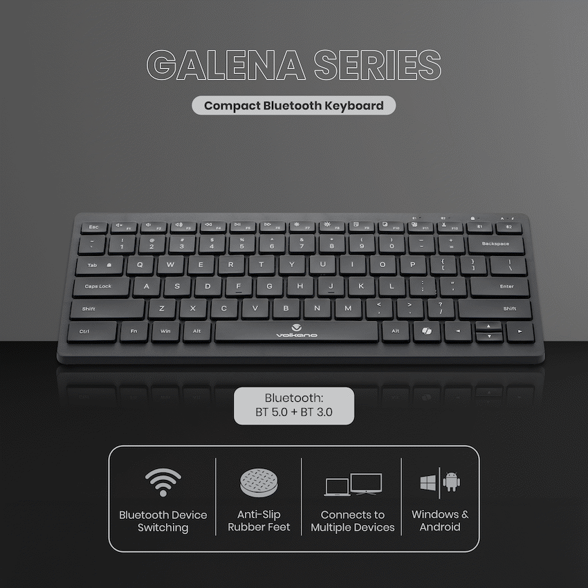 Volkano Galena Series Bluetooth Keyboard | VK-20247-BK
