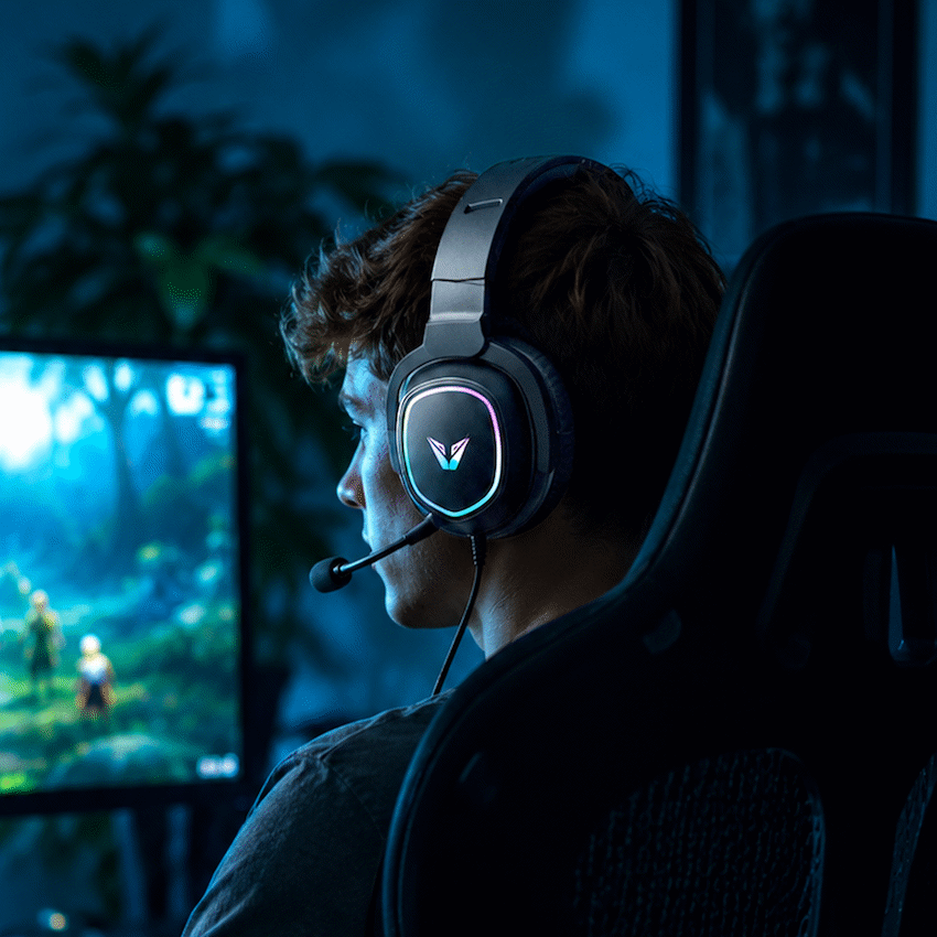 VX Gaming Thunder series Gaming Headset RGB | VX-242-BK