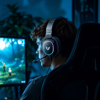VX Gaming Thunder series Gaming Headset RGB | VX-242-BK