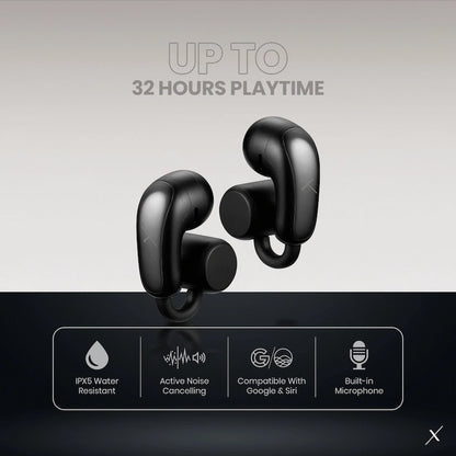 VolkanoX O400 Air Conduction In-Ear OWS Earphones - Black | VXO-400-BK