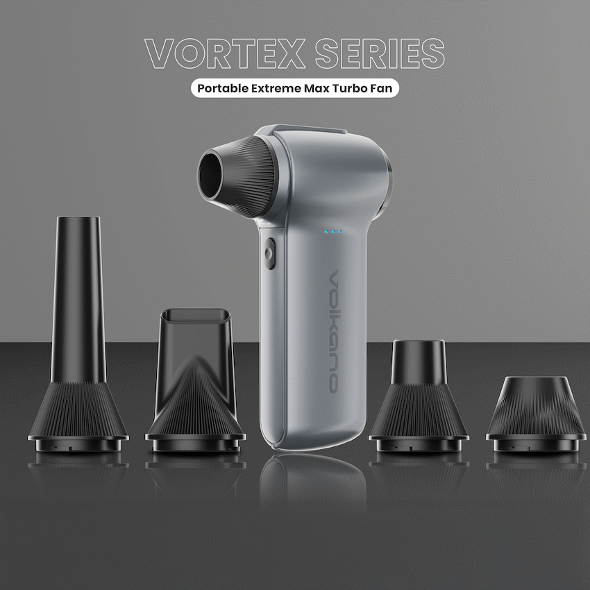 Volkano Vortex Series Portable Extreme Max Turbo Fan - Gun Metal | VK-6102-GM