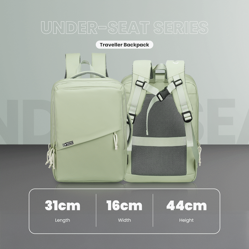 Volkano Under-Seat Traveller Backpack Mint | VK-9300-MT