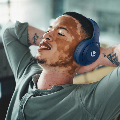 Volkano SoundSweeper Series Active Noise Cancelling bluetooth Headphones - Blue | VK-2027-BL