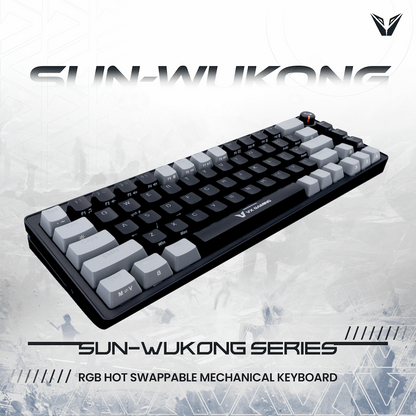 VX Gaming Sun-Wukong RGB Hot Swappable Mechanical Keyboard | VX-232-BKGY