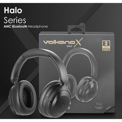 VolkanoX Halo ANC Bluetooth Headphone - Black | VKX-2009-BK