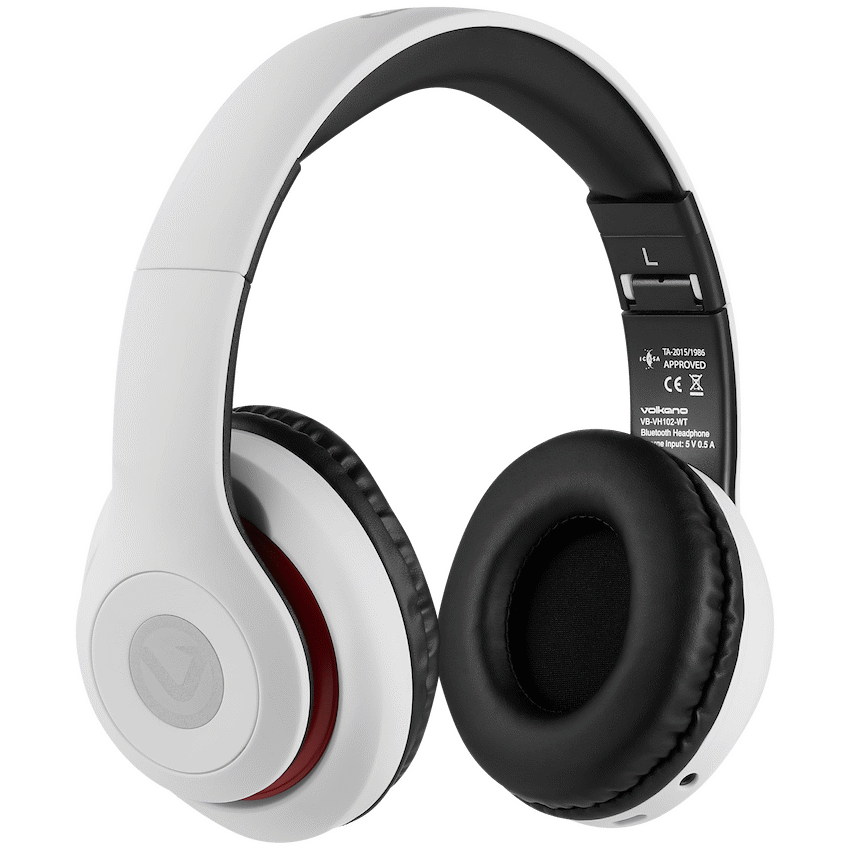 Volkano Impulse Series Bluetooth Headphones - White | VB-VH102-WT