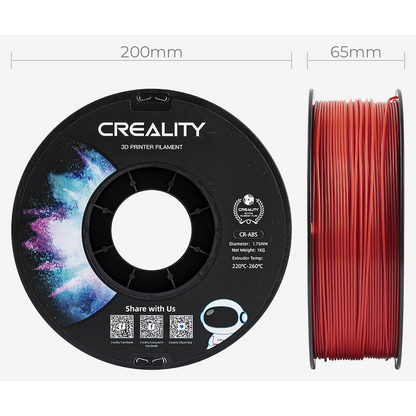 Creality 1.75mm ABS Filament - Red 1Kg | 3301020032