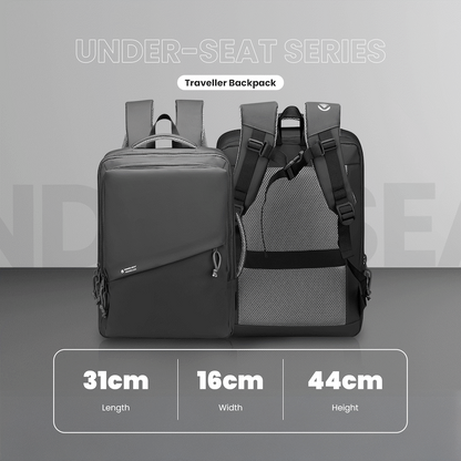 Volkano Under-Seat Traveller Backpack Charcoal | VK-9300-CH