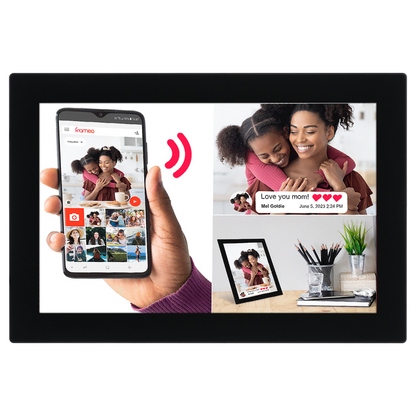 Volkano Scene Series 10.1" Smart Calendar And Digital Photo Frame with Built-In Frameo Software | VK-5150-BK