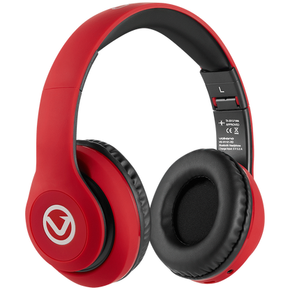 Volkano Impulse Series Bluetooth Headphones - Red | VB-VH101-RD