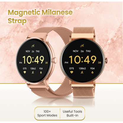 Volkano Ayla Collection Smartwatch with Extra Silicone Strap - Gold | VAC4-5105-GD