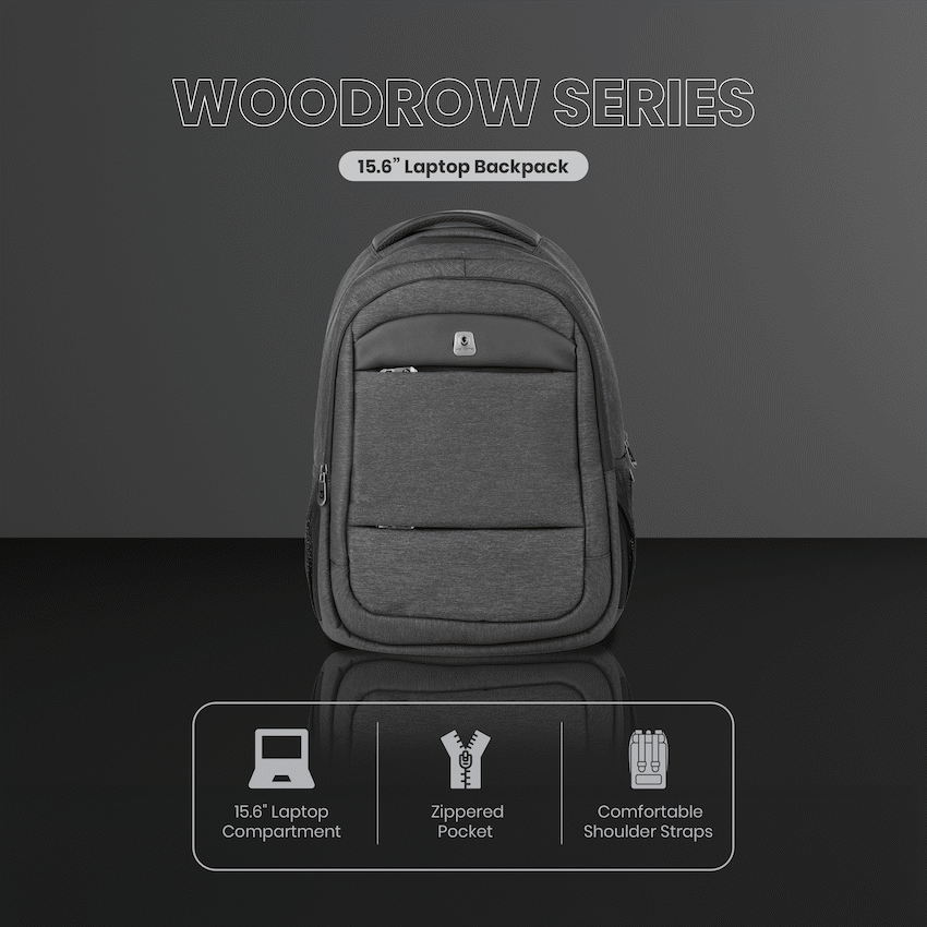 Volkano Woodrow 15.6" Laptop Backpack - Dark Grey | VK-7136-DGR