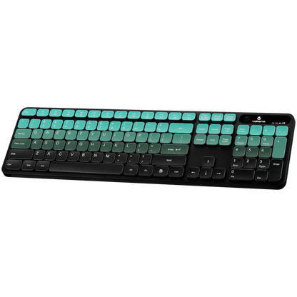 Volkano Prism Series Bluetooth Wireless Keyboard and Mouse - Teal | VK-20248-TL
