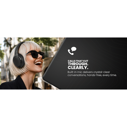 Volkano Odyssey ANC Bluetooth Wireless Headphone - Black | VK-2103-BK