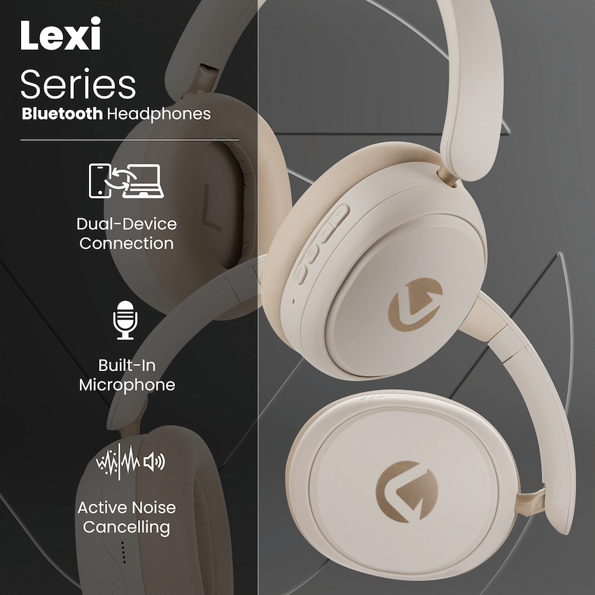 Volkano Lexi Bluetooth Headphone with ANC - Nude | VK-2009-ND