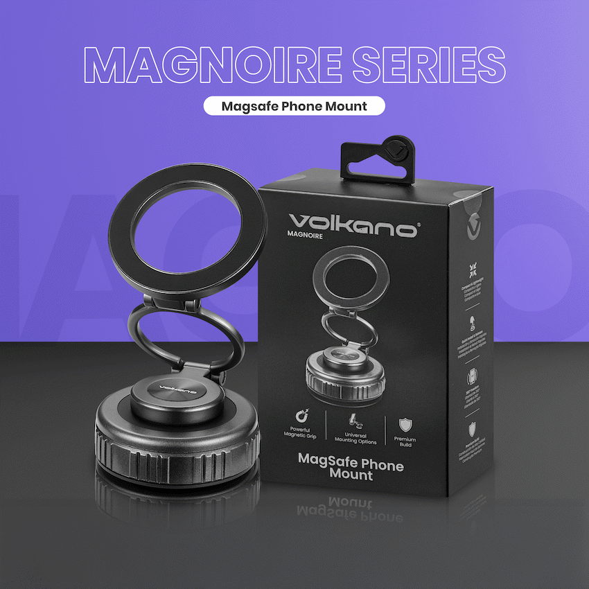 Volkano Magnoire Series Magsafe Phone Mount - Black | VK-5038-BK