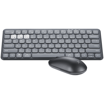 VolkanoX Blaze Bluetooth Wireless Keyboard and Mouse Combo - Graphite | VKX-210-GT