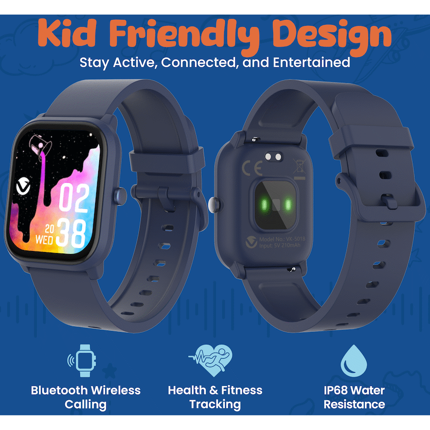 Volkano Vivo Series Kids Smart Watch - Dark Blue | VK-5018-BL