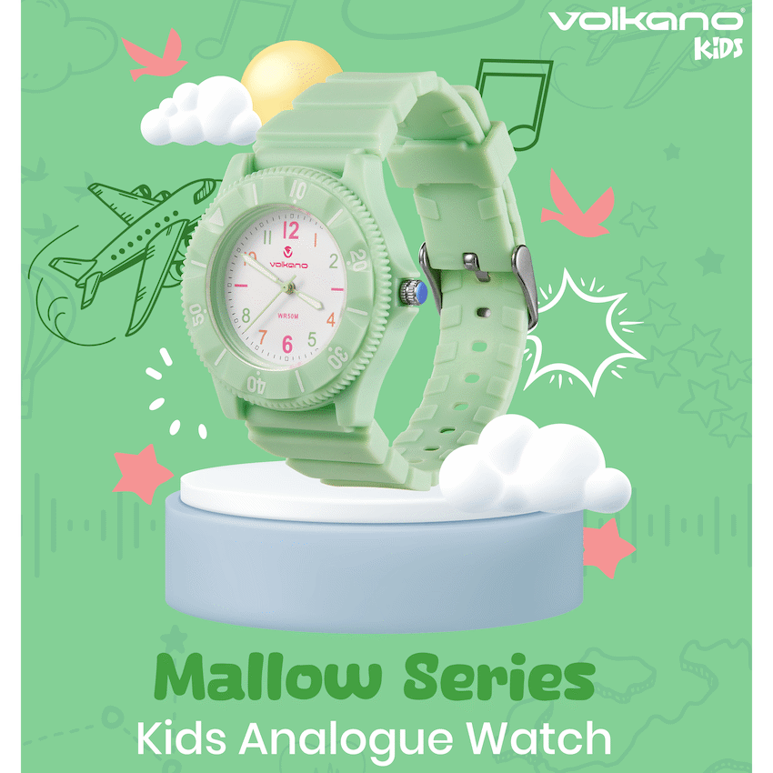 Volkano Mallow Series Kids Analogue Watch - Green | VK-5203-GN