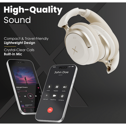 VolkanoX Halo ANC Bluetooth Headphone - Nude | VKX-2009-ND