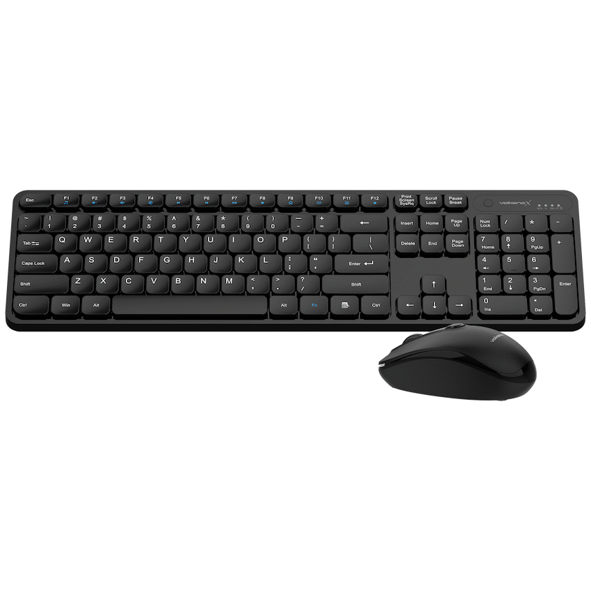 VolkanoX Garnet Bluetooth Wireless Keyboard and Mouse Combo - Black | VKX-20008-BK