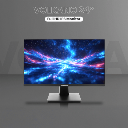 Volkano 24-inch Full HD IPS Monitor with HDMI/VGA, 100 Hz | VK-5602-BK