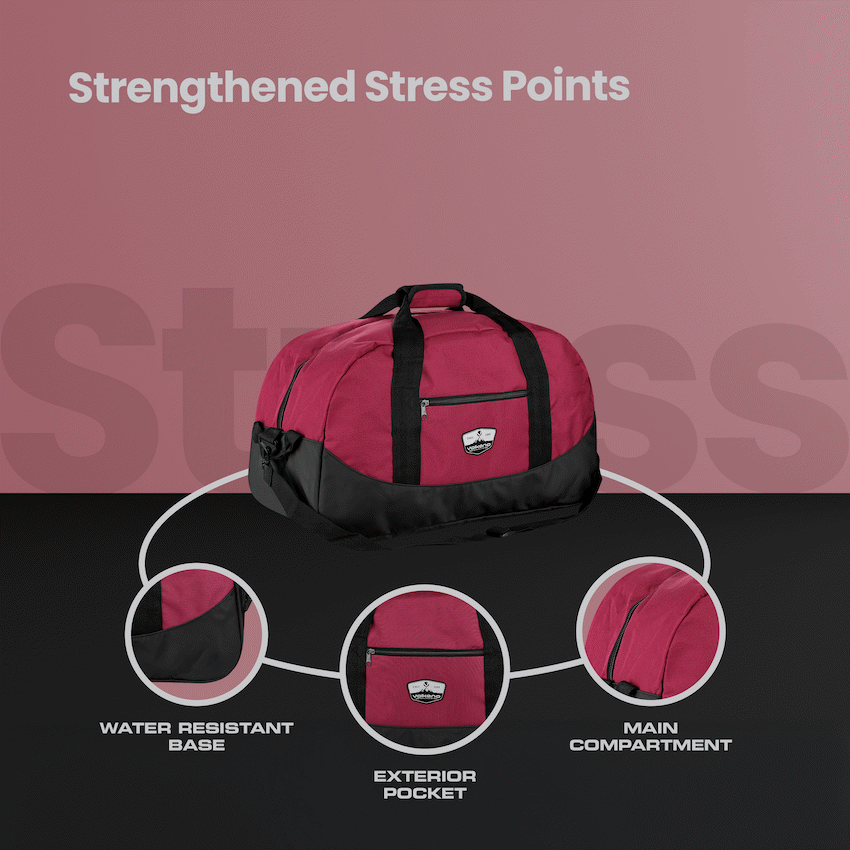 Volkano Notties Weekender Duffle 50l - Red/Black | VK-7029-RDBK