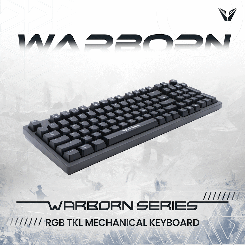 VX Gaming Warborn RGB TKL Mechanical Keyboard | VX-231-BK