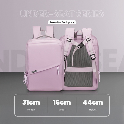 Volkano Under-Seat Traveller Backpack Pastel Pink | VK-9300-PP