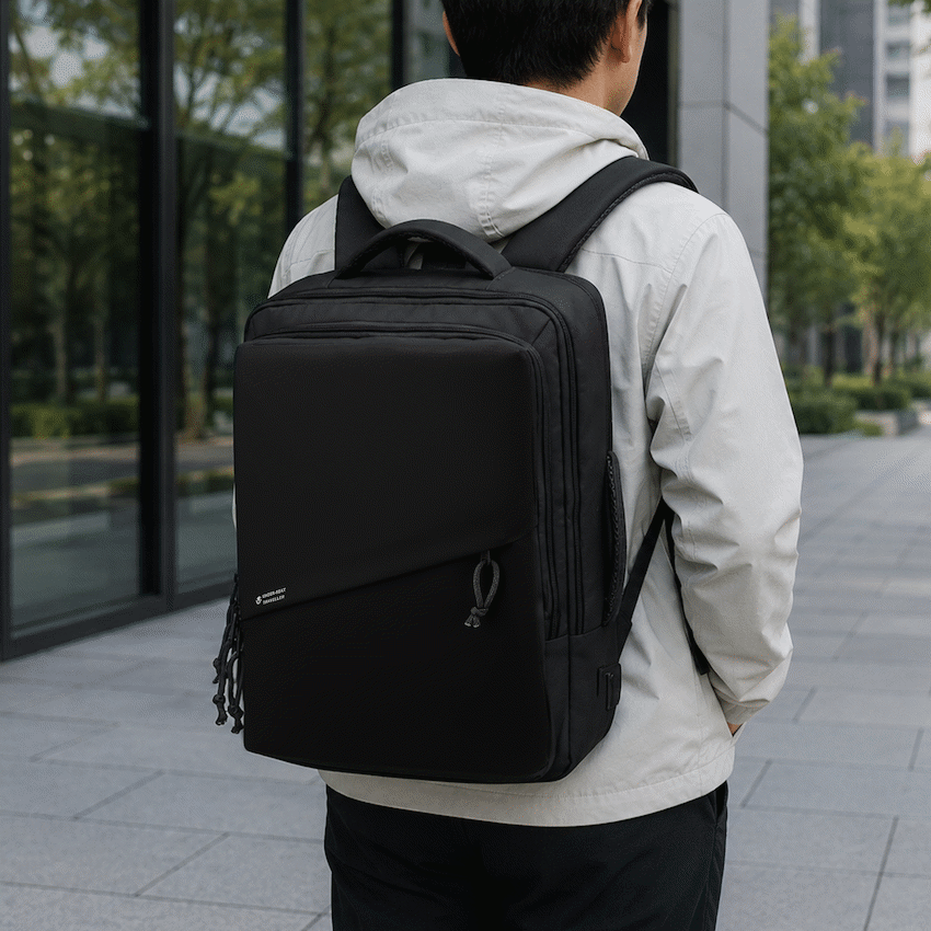 Volkano Under-Seat Traveller Backpack Black | VK-9300-BK