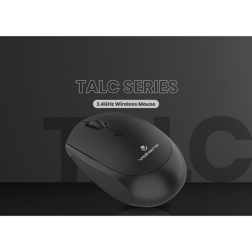 Volkano Talc Wireless Mouse - Black | VK-20197-BK