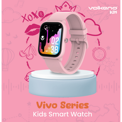 Volkano Vivo Series Kids Smart Watch - Pastel Pink | VK-5018-PK