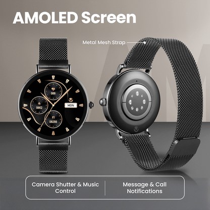 Volkano Valencia Series Ladies Smart Watch - Black | VK-5050-BK