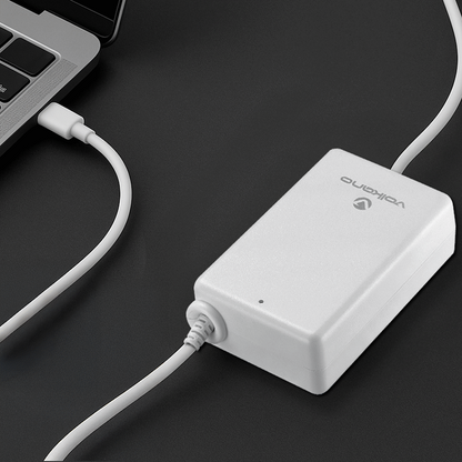 Volkano Brio Traveller Compact 65w GaN Laptop Charger | VK-8062-WT