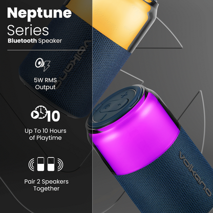 Volkano Neptune Bluetooth Wireless Speaker - Blue | VK-3004-BL