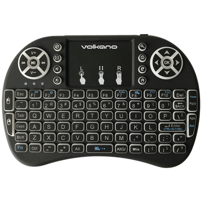 Volkano Control Series Smart TV Remote Control Keyboard and Trackpad | VK-20038-BK