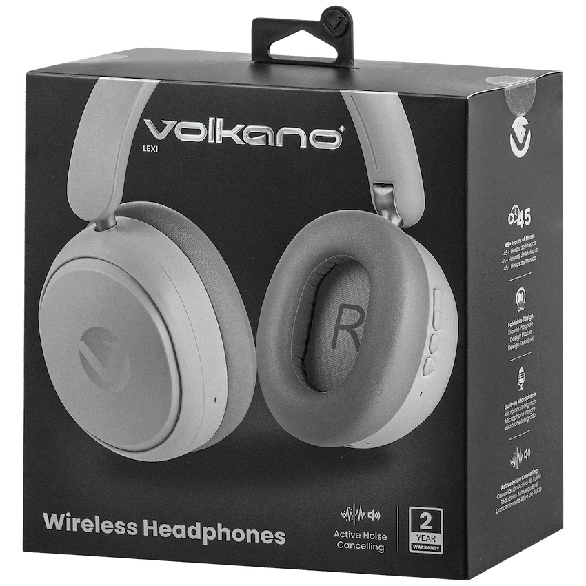 Volkano Lexi Bluetooth Headphone with ANC - Grey | VK-2009-GR