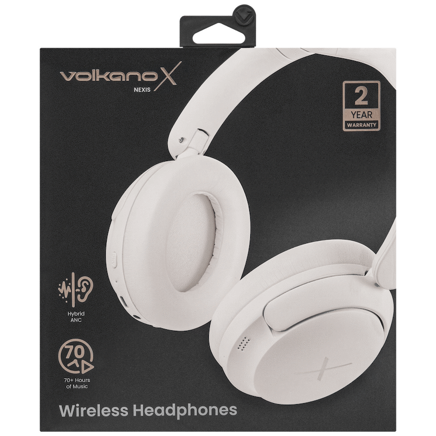 VolkanoX Nexis Hybrid Active Noise Cancelling Headphones - Nude | VKX-2097-ND