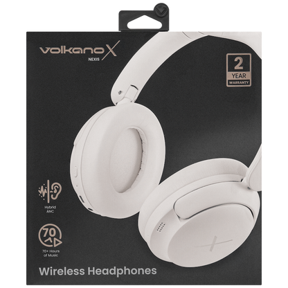VolkanoX Nexis Hybrid Active Noise Cancelling Headphones - Nude | VKX-2097-ND